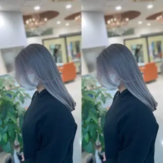 ミディアム Y Uのヘアスタイル