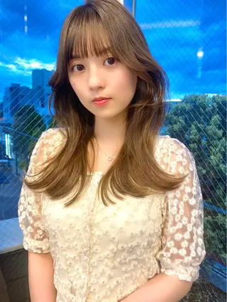 ロング カラー 🥣 hashi 🛋️のヘアスタイル