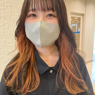 ロング カラー 似合わせ.ﾍｱｾｯﾄ 得意🌹井上美沙のヘアスタイル