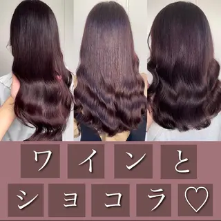 ロング カラー ブリーチなし Wカラー🩷星野翔太のヘアスタイル