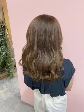 セミロング RIYA❤︎ Aujuaソムリエのヘアスタイル