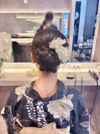 ロング ヘアアレンジ Maho カラーモデル募集中のヘアスタイル