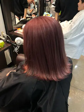 ミディアム カラー hina☺︎ 髪質改善/ストレートのヘアスタイル