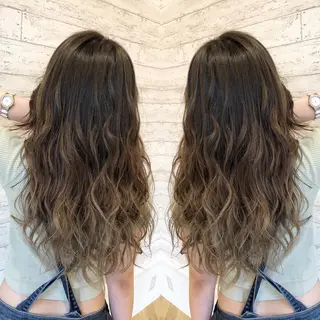 ロング カラー 小顔カット/レイヤー 【WiLL】加藤のヘアスタイル