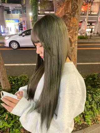 セミロング カラー ミユル/ 盛れるエクステ🎀✨のヘアスタイル