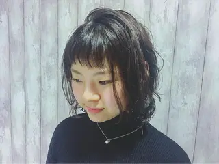 ショート ミディアム セミロング カラー パーマ boutique misakiのヘアスタイル
