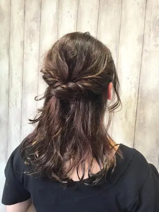 ミディアム セミロング 韓国ヘア✨グレージュ カラーasamiのヘアスタイル