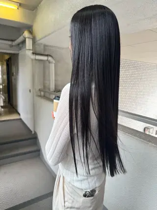 カラー ブリーチカラー🎀 韓国風/寺門美優のヘアスタイル