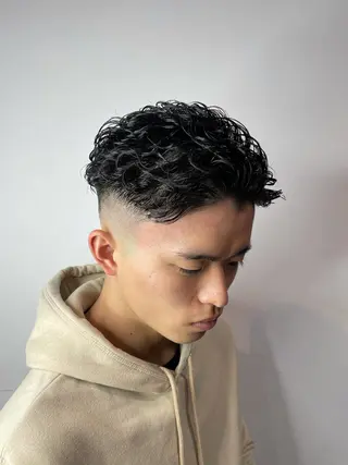 ショート パーマ メンズ 【men's Lapis横浜】海人のヘアスタイル