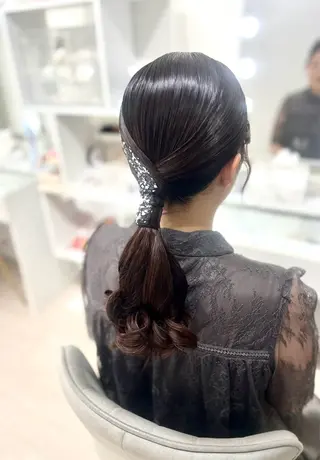 ロング ヘアセット/メイク 佐野 妃都美のヘアスタイル