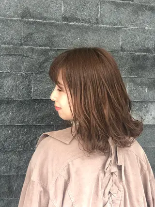 ミディアム カラー Clay所属・及川 祐輔のヘアスタイル