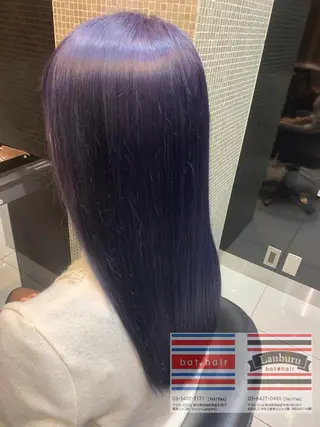 ロング カラー パーマ ヘアアレンジ メンズ キッズ Lauburu渋谷 officialのヘアスタイル