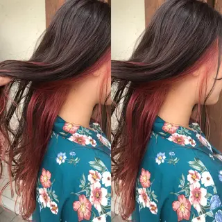 セミロング カラー 艶髪育成サロン 京橋　shinのヘアスタイル