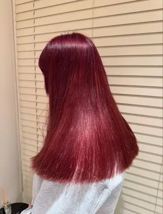 セミロング カラー 🪐韓国ラベンダー艶 カラー/加野彩果🪐のヘアスタイル