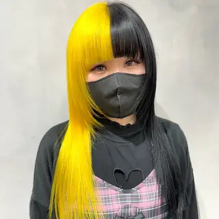 ロング カラー デザインカラー/パー マ🦖外岡咲希🦖のヘアスタイル