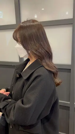 ロング カラー ヘアアレンジ CIEL天六店 三上春のヘアスタイル