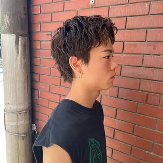 ショート パーマ メンズ 【柏メンズパーマ職人 】店長　KAZUMAのヘアスタイル