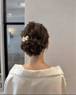 セミロング ヘアアレンジ Rena/大阪美容室 /ワンホンヘアのヘアスタイル