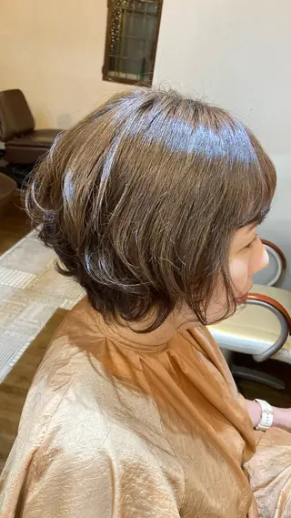 ショート パーマ 林 エリのヘアスタイル