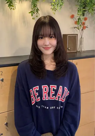 ロング モテるブラウンカラー の達人Tomoyaのヘアスタイル