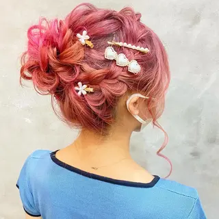 セミロング まつパ・ヘアセット ♡Chinami♡のマツエク・マツパデザイン