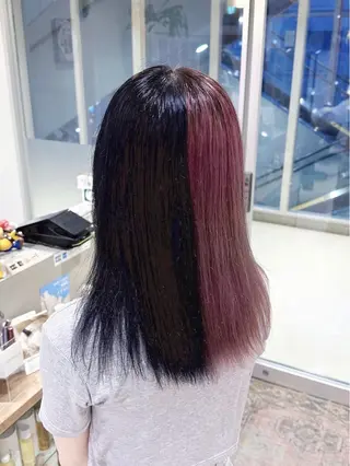 カラー 🍑ブリーチなし ダブルカラーuRiのヘアスタイル
