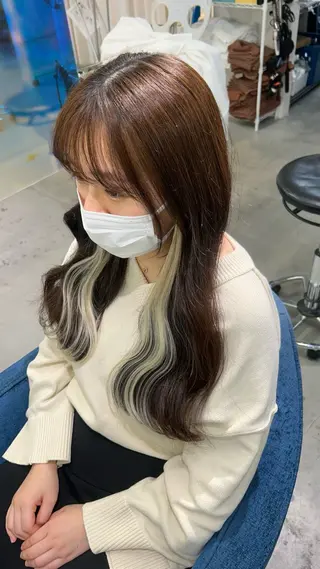 ロング カラー ヘアアレンジ Maelle 元町【マエル】所属・rococo./ 清穏🌈💗🦋のマツエク・マツパデザイン