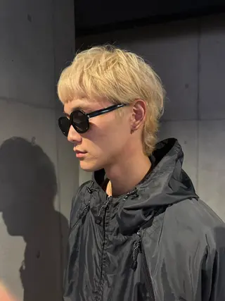 ショート カラー メンズ レイヤー/ ブリーチ/だいちのヘアスタイル