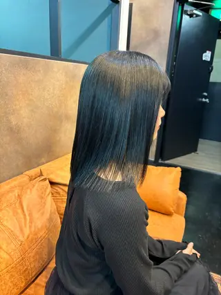 ミディアム カラー rilas博多所属・博多JYUI/ウルフ ハイトーン/デザインのヘアスタイル