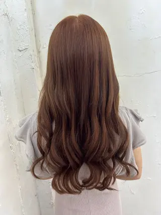 ロング カラー alpha. カラーエクステ下妻のヘアスタイル