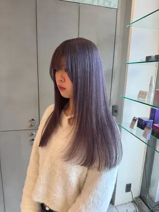 ロング カラー ｱｵﾇﾏ ﾐﾕ 🦕のヘアスタイル