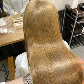 ロング カラー 美髪矯正 🌈髪質改善 山下のヘアスタイル