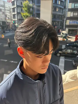 パーマ メンズ 梅田/全パーマ特化/ ケアパーマ特化/秋本のヘアスタイル