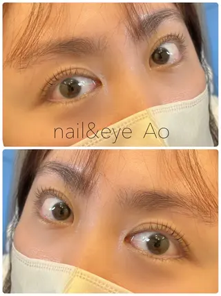 カラー パーマ ヘアアレンジ メンズ キッズ ネイル マツエク・マツパ アイブロウ nail&eye Aoのマツエク・マツパデザイン