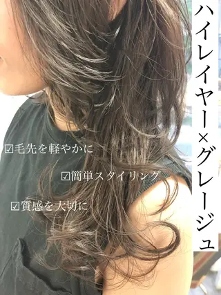 セミロング カラー Mira 代表 SEKIのヘアスタイル