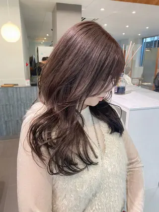 ロング 🎀透明感× 暖色カラーつな🎀のヘアスタイル