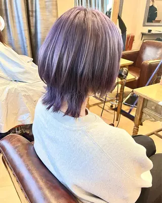 ミディアム カラー ヘアアレンジ S.BLOOM 川崎 翔哉のヘアスタイル