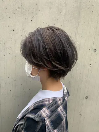 ショート カラー ヘアアレンジ beauty: beast 中目黒店のヘアスタイル