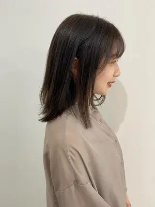 セミロング 川野 彩海のヘアスタイル