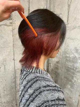 ミディアム カラー 🌱ぱっつとボブカ ット🌱/Ryotaのヘアスタイル