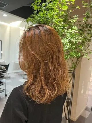 ミディアム パーマ 💎K-two名古屋 安田ちづる💎のヘアスタイル