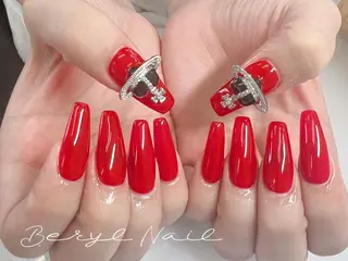 ロング ネイル Beryl Nail所属・Beryl Nail 新大久保のネイルデザイン