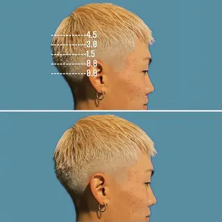 ショート カラー パーマ メンズ &CREW スタッフのヘアスタイル