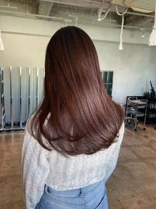 ロング パーマ MINAMO 韓国レイヤーのヘアスタイル