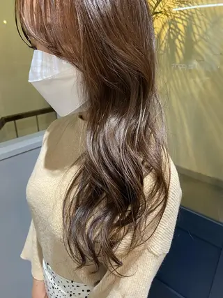 ロング きよはらちさき🍑 柔らかカラー🌱🫧のヘアスタイル