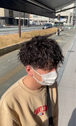 パーマ メンズ 辻 雅也のヘアスタイル