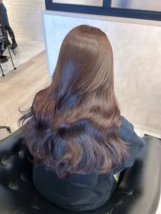 ロング カラー &chaLme   心斎橋所属・emi/髪質改善/ 韓国風/艶カラーのヘアスタイル