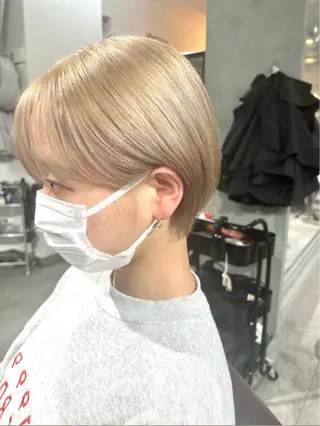ショート カラー 🎀ハイトーン・艶 カラー HANA🎀のヘアスタイル