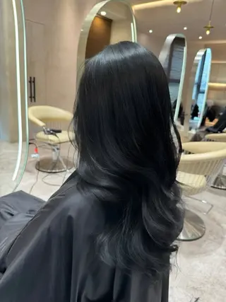 セミロング 韓国ヘア/ベージュ カラー/髪質改善/涼のヘアスタイル