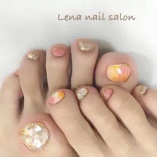 ネイル 自爪育成ネイルケア Lena  nailのネイルデザイン